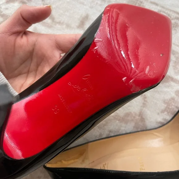 Christian Louboutin Black Pigalle 100 mm pumps - Picture 8 of 11